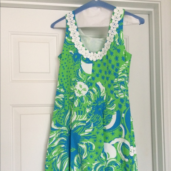 Lilly Pulitzer Limeade Roar of the Jungle Sz. 00 - Picture 4 of 5